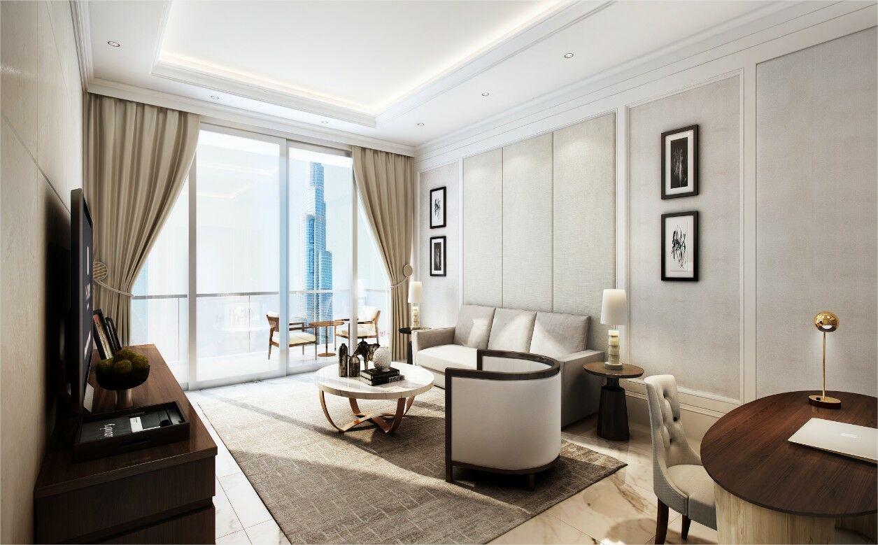 Address Dubai Mall Esterno foto A living room