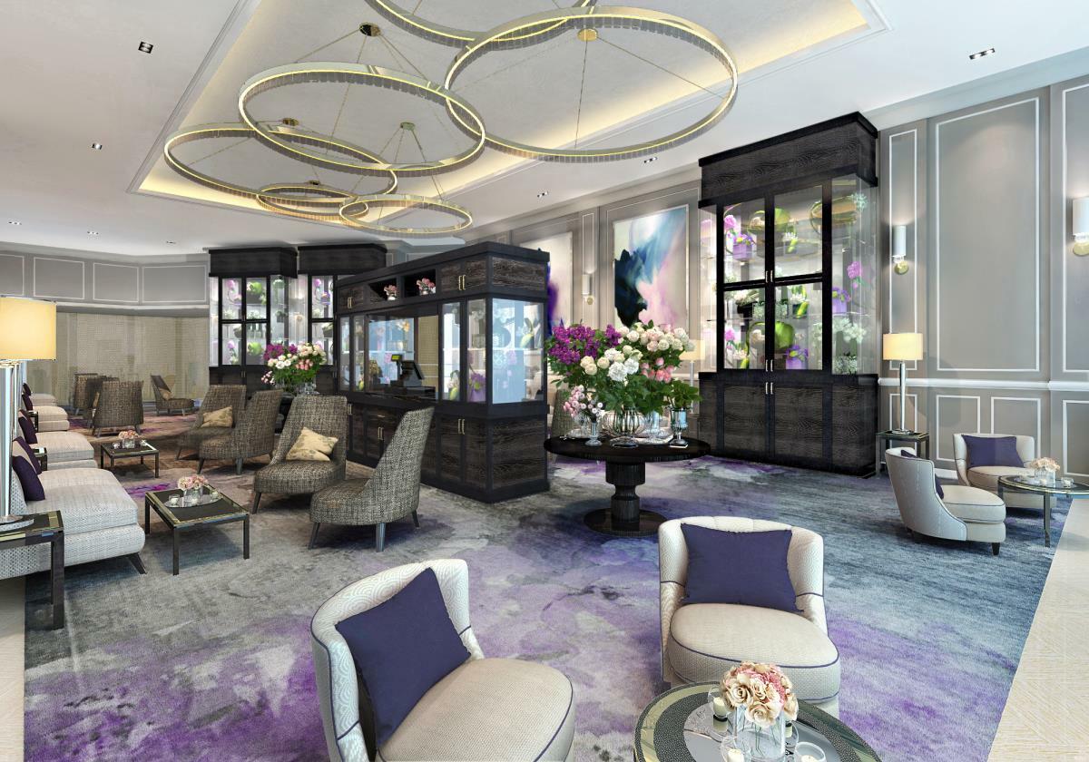 Address Dubai Mall Esterno foto The lobby of the hotel