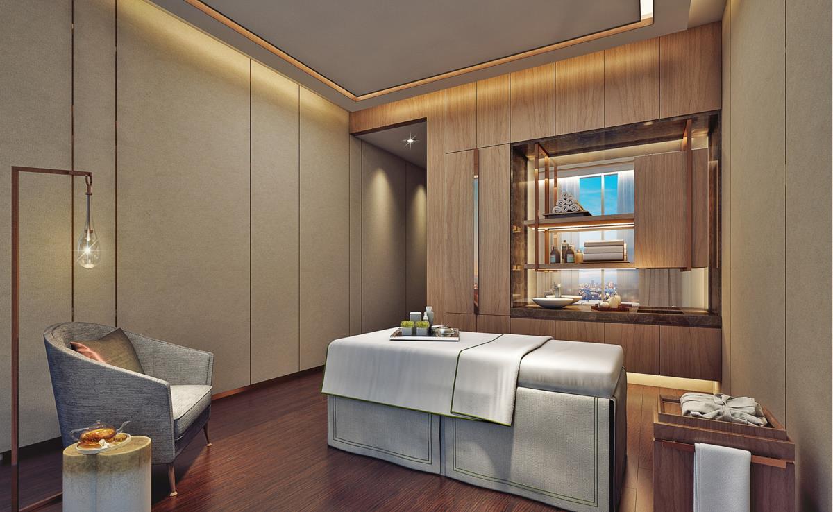 Address Dubai Mall Esterno foto A treatment room at the spa